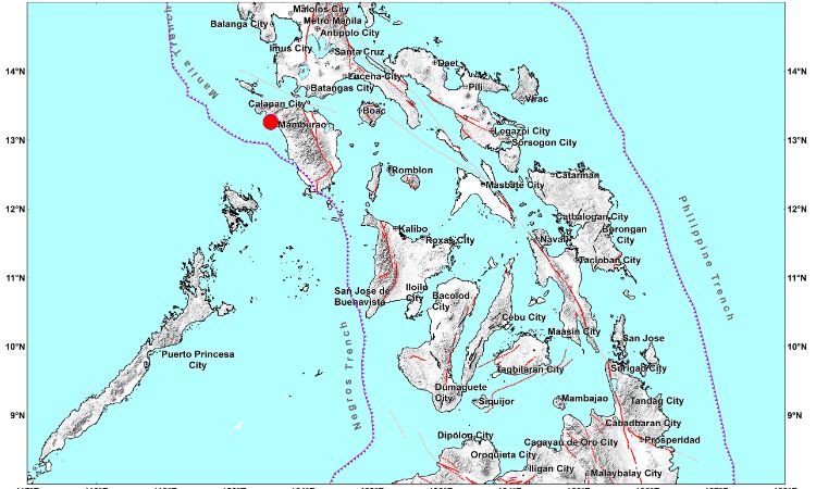 Magnitude 4.9 quake hits Mamburao, Occidental Mindoro. (Photo / Retrieved from CNN Philippines)